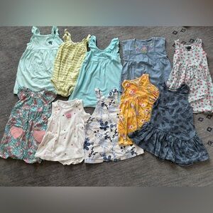 Assorted Baby Girl Dresses mix of 12M & 18M
